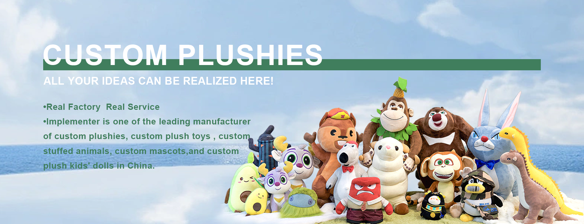 Custom Stuffed Animals Bulk Plush Plushies Customimplementer