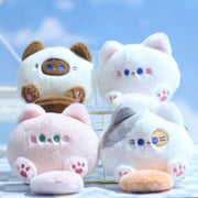 【Plush】Cute Mini Cats Plush Keychains With Squeaky