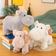 【Plush】Super Cute Short-legged Hippopotamus Plush Toy
