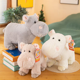 【Plush】Super Cute Short-legged Hippopotamus Plush Toy