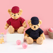 【Plush】Classic Teddy Bear In Shirts and Hats