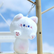 【Plush】Cute Mini Cats Plush Keychains With Squeaky