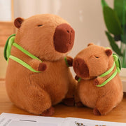 【Plush】Cuddly Capybara Plush Toy With Small Backpack
