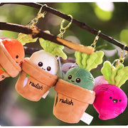 【Plush】Super Cute Mini Carrot Potted Plush Keychains