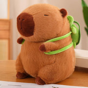 【Plush】Cuddly Capybara Plush Toy With Small Backpack