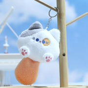 【Plush】Cute Mini Cats Plush Keychains With Squeaky