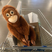 【Plush】Cute Brown Gorilla Plush Toy