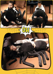 【Plush】Prank Toy Large Black Spider Plush Toy
