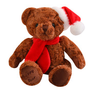 【Plush】Classic Christmas Teddy Bear Plush Toys With Christmas Scarf