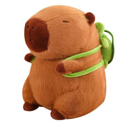【Plush】Cuddly Capybara Plush Toy With Small Backpack
