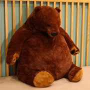 【Plush】Extra Large Brown Bear Doll Plush Toy For Soothing Children Sleeping
