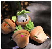 【Plush】Super Cute Mini Carrot Potted Plush Keychains