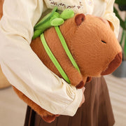 【Plush】Cuddly Capybara Plush Toy With Small Backpack
