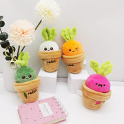 【Plush】Super Cute Mini Carrot Potted Plush Keychains