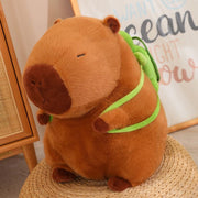 【Plush】Cuddly Capybara Plush Toy With Small Backpack