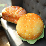 【Plush】Simulated Printed Burger Food Plush Cushion Plush Pillow