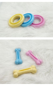 Rubber Teether Toys - Puppy Chewable Toys for Teething