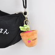 【Plush】Super Cute Mini Carrot Potted Plush Keychains