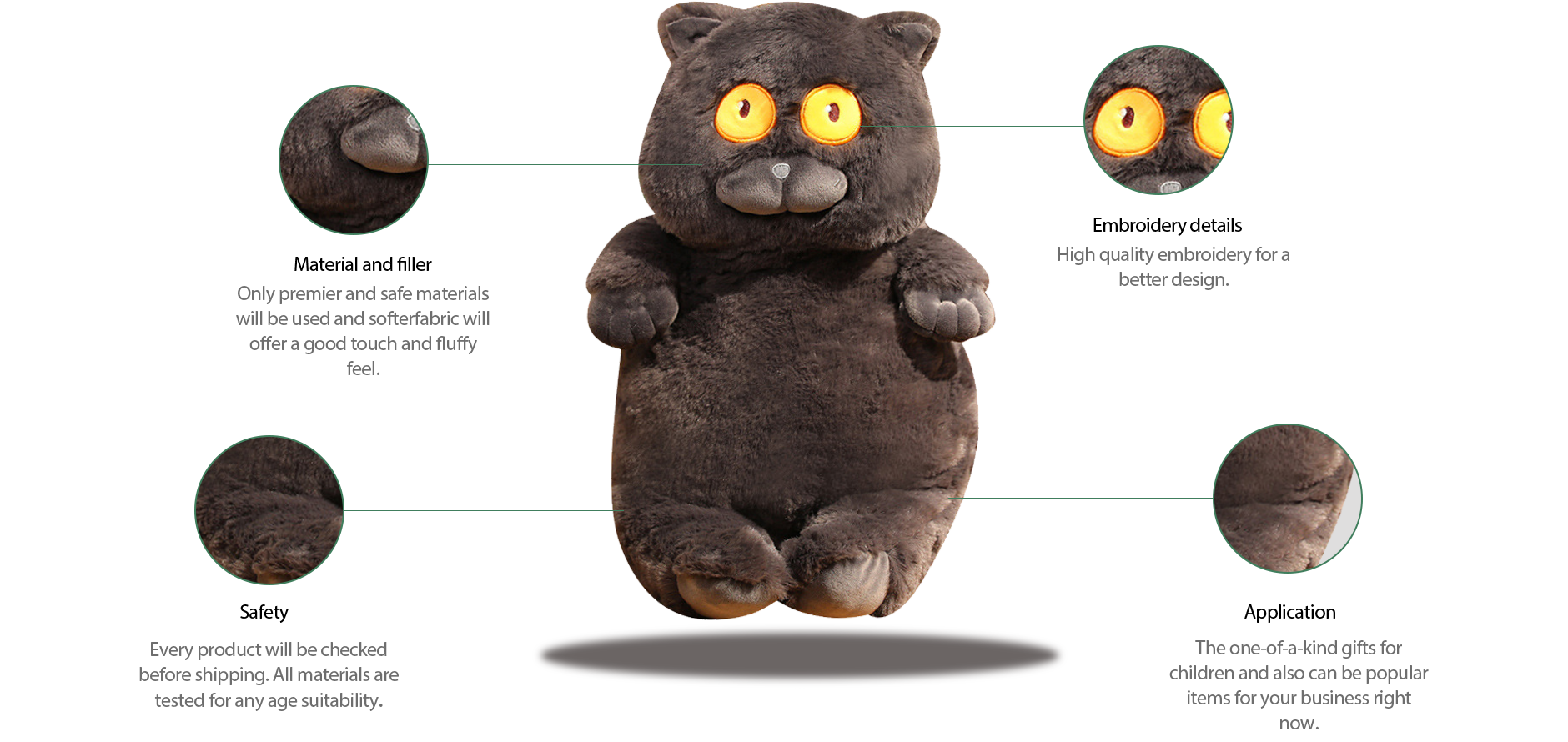 Custom stuffed online animals bulk