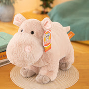 【Plush】Super Cute Short-legged Hippopotamus Plush Toy