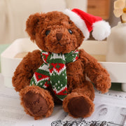 【Plush】Classic Christmas Teddy Bear Plush Toys With Christmas Scarf