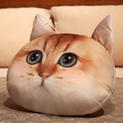 【Plush】Printed Plush Pillow With Different Kitten Heads Pattern