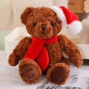 【Plush】Classic Christmas Teddy Bear Plush Toys With Christmas Scarf