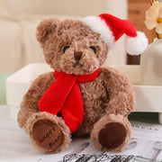 【Plush】Classic Christmas Teddy Bear Plush Toys With Christmas Scarf