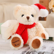 【Plush】Classic Christmas Teddy Bear Plush Toys With Christmas Scarf