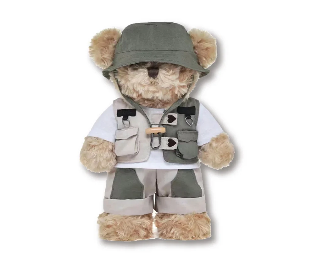 Custom clothing for plush bear