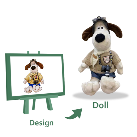custom plush doll
