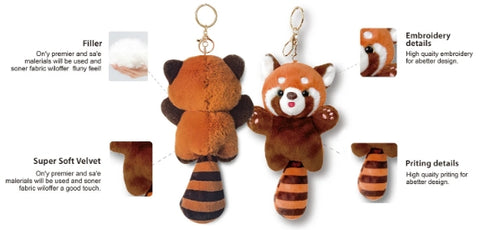 Details of Custom Plush Keychain
