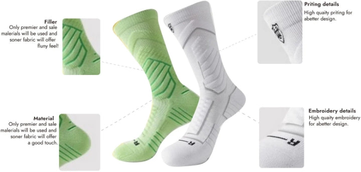 Manufacturing Details of Custom Athletic Socks