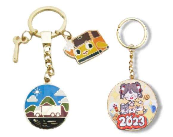 implementer custom metal keychains