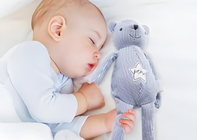 when can babies sleep with stuffed animals