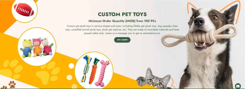 implementer custom dog toy manufacturer