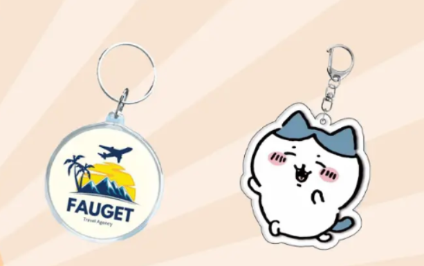 applications of custom acrylic keychains