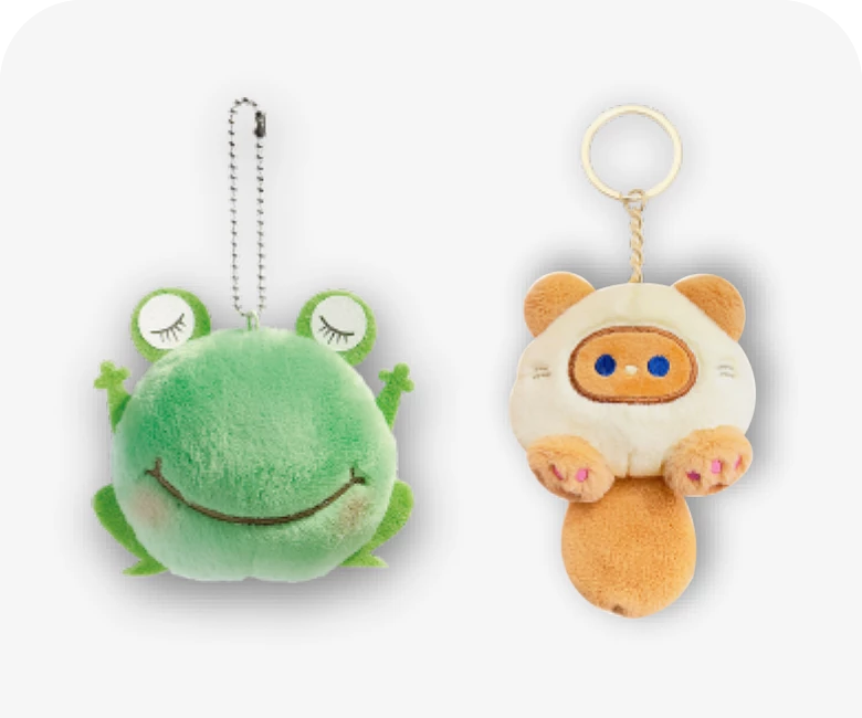 custom plush keychains