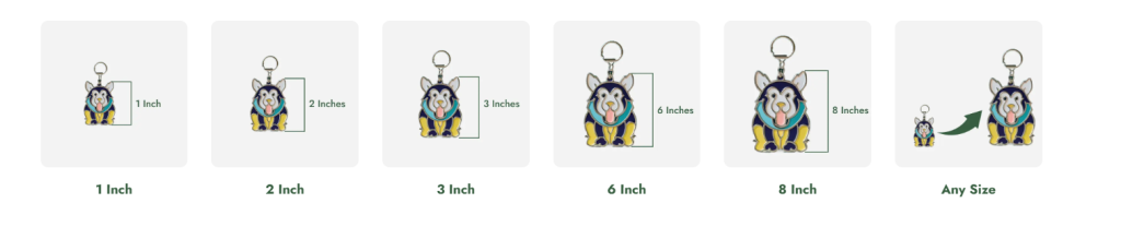 Custom plush toy sizes