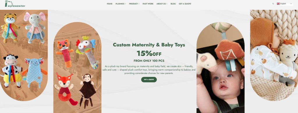 custom plush toys for infants and babies