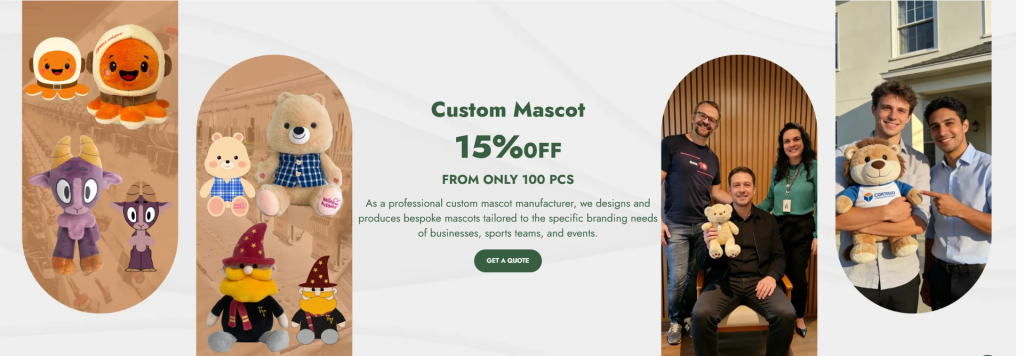 implementer custom mascot stuffed animals manufacturer