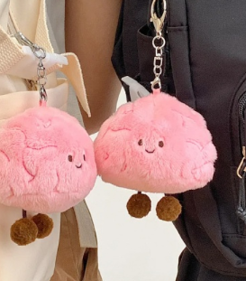 Keychain materials-plush fabric