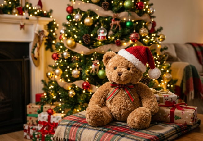 christmas teddy bear