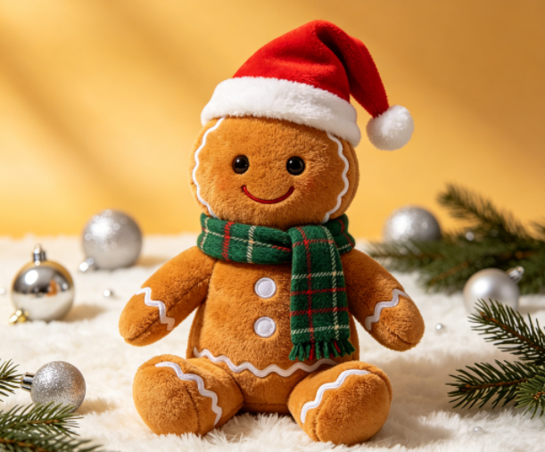 gingerbread man christmas stuffed animal