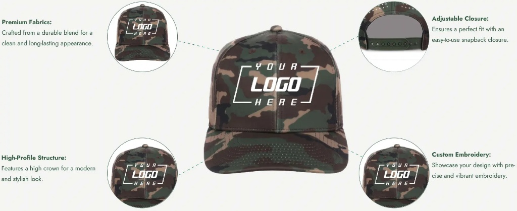 Custom camo snapback hat vs fitted hat guide