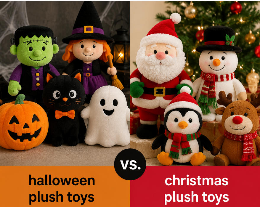 Halloween vs. Christmas Custom Plush Toys