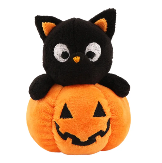 halloween pumpkin cat plush from implementer