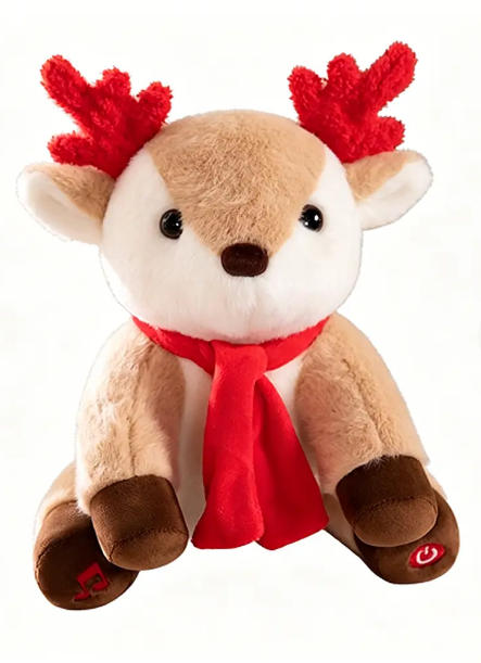 Christmas Sound Elk Doll