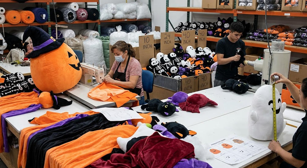 Custom Size in Halloween Plush Toy Production
