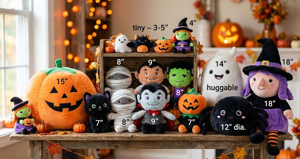 Different Sizes in Halloween Plush Toys